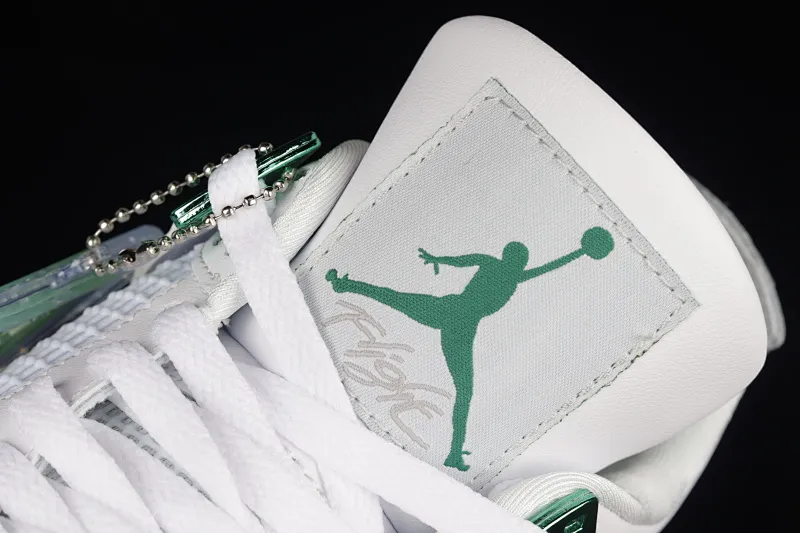 All categories Air Jordan Jordan series basketball shoes Air Jordan 4 F version Air Jordan 4 "Pine Green" AJ4 Joe 4 white and green first layer genuine label CT8527-113